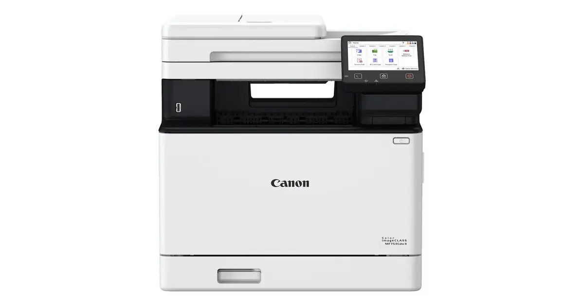 Canon imageCLASS MF753Cdw II color laser all-in-one printer, front view