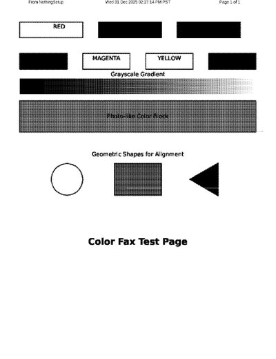 Fax from NothingSetup