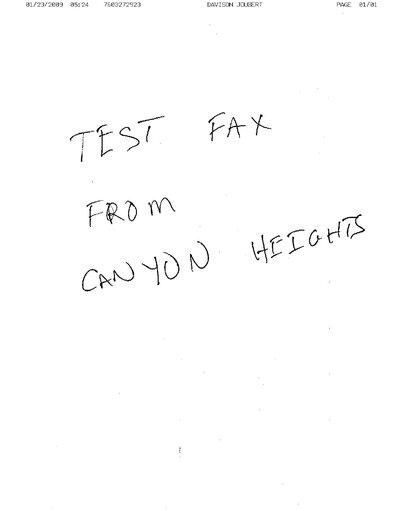 Fax from +760*****23