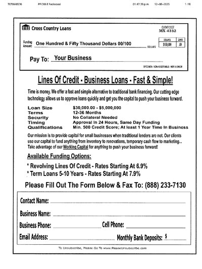 Fax from +707*****36