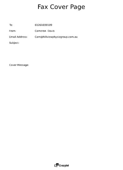 Fax from +613*****203