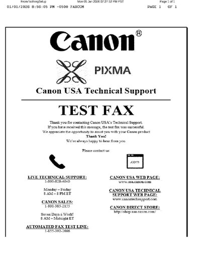 Fax from NothingSetup