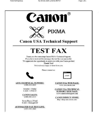 Fax from NothingSetup