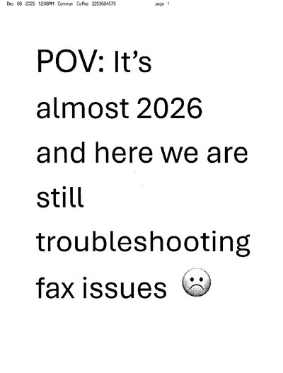 Fax from +225*****79