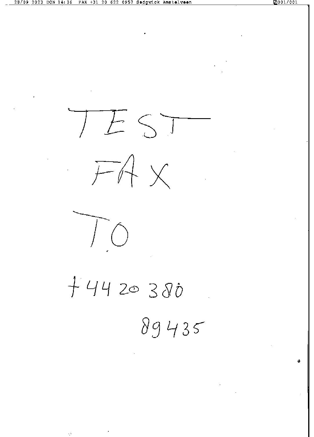 Fax from +312*****957